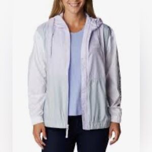 Columbia “Center Ridge” colorblock fleece lined windbreaker